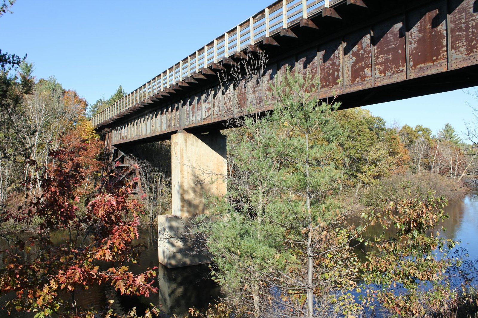 Looking north